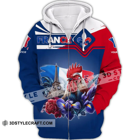 Unisex Shirt, Custom Name France Shirt, France Lovers T-Shirt, French Gift style option 3