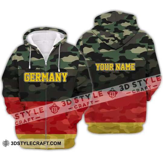 Unisex Shirt - Custom Name Shirt - Germany All Over 3D Name Shirt style option 4