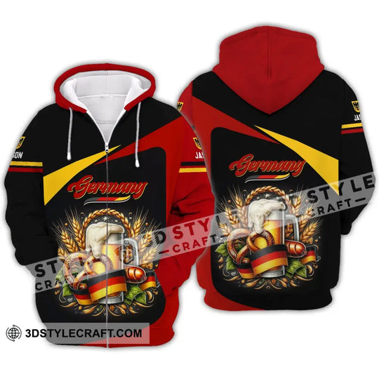 Unisex Shirt - Custom Name Shirt - Germany Beers Shirt style option 4