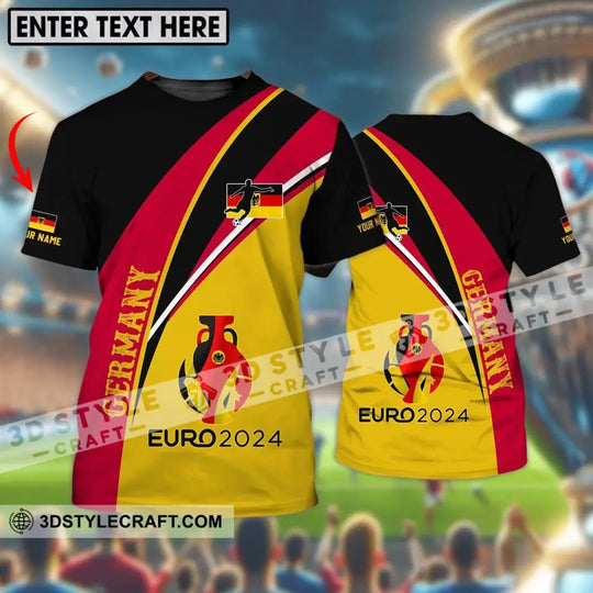Unisex Shirt - Custom Name Shirt, Germany Euro 2024 Flag Color Shirt style option 1