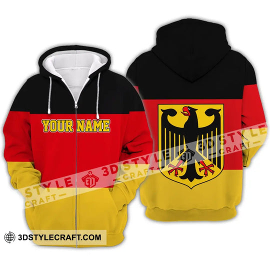Unisex Shirt - Custom Name Shirt - Germany Flag Warrior Style Shirt style option 4