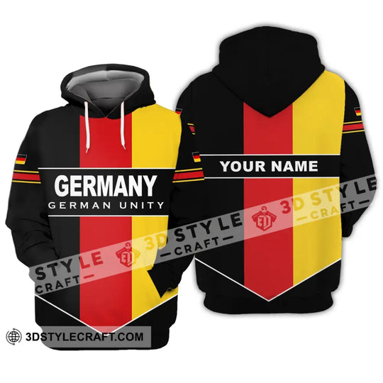 Unisex Shirt - Custom Name Shirt - Germany German Unity Shirt style option 3