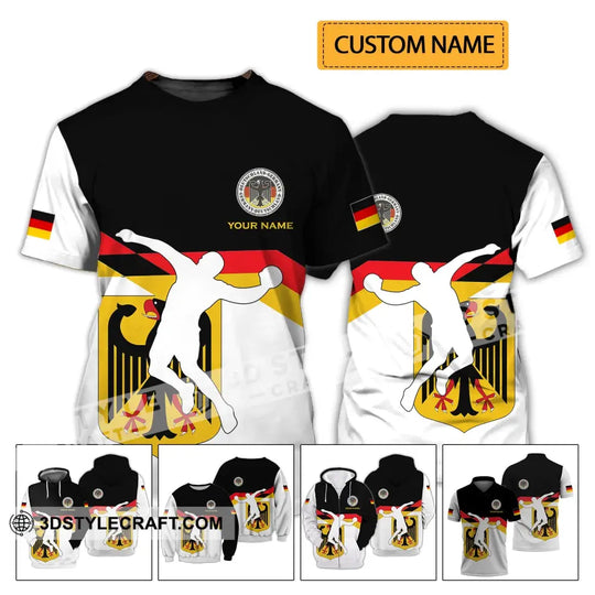 Unisex Shirt - Custom Name Shirt - Germany Handball Shirt style option 2