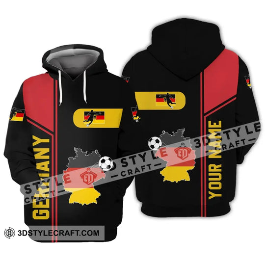 Unisex Shirt - Custom Name Shirt, Germany National Team Map And Flag Color Shirt style option 3