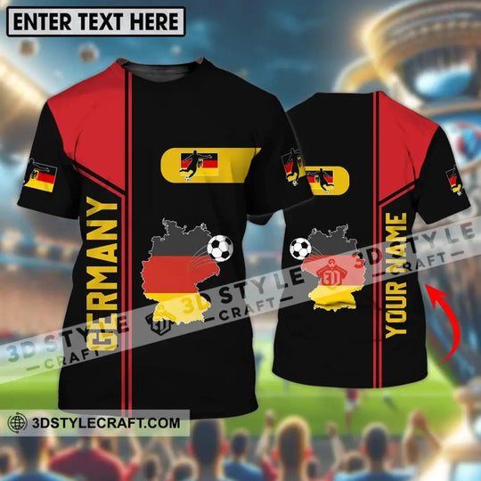 Unisex Shirt - Custom Name Shirt, Germany National Team Map And Flag Color Shirt style option 1