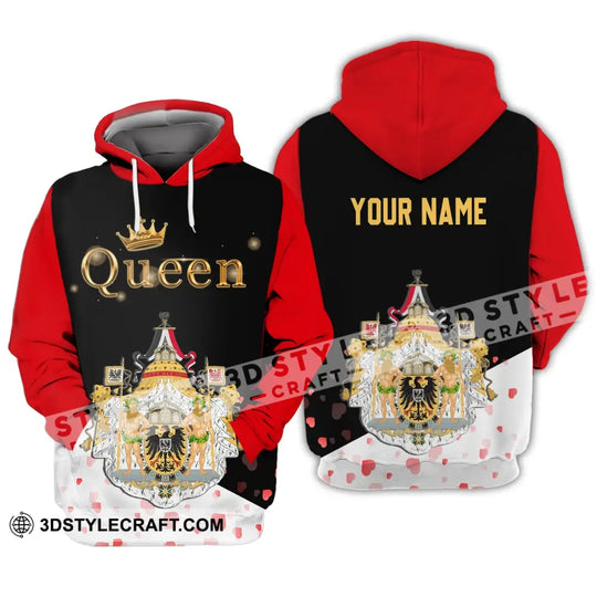 Unisex Shirt - Custom Name Shirt - Germany Queen Valentine Shirt style option 3