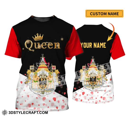 Unisex Shirt - Custom Name Shirt - Germany Queen Valentine Shirt style option 1