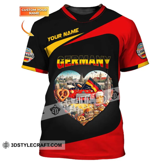 Unisex Shirt, Custom Name Germany T-Shirt, German Polo Shirt, Germany Love Shirt style option 1