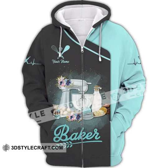 Unisex Shirt - Custom Name Shirt - Gift For Baker Kitchen, Custom Name Chef Shirt style option 4