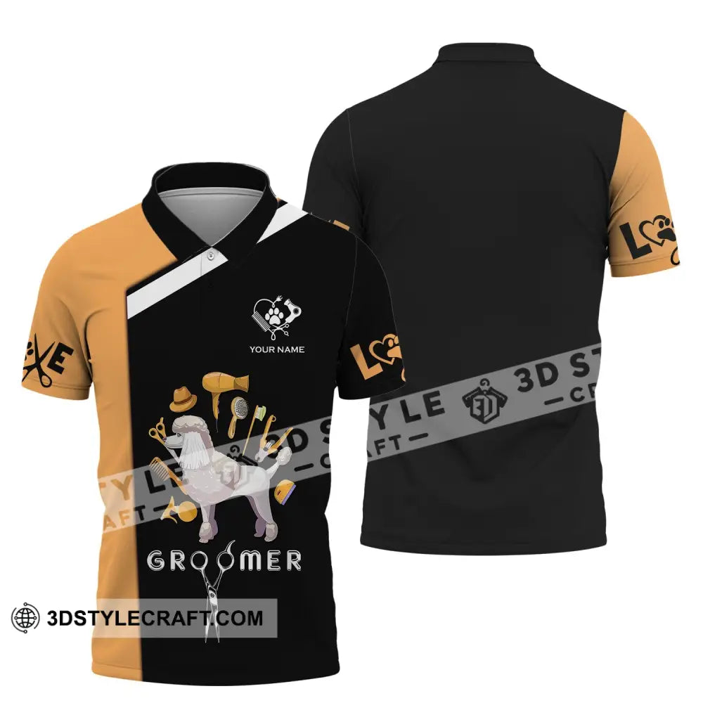 Unisex Shirt - Custom Name Gift For Groomer Polo / S T-Shirt