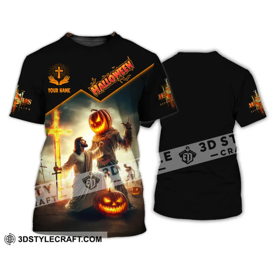 Unisex Shirt, Custom Name God Shirt, Halloween T-Shirt, Gift for Halloween style option 2