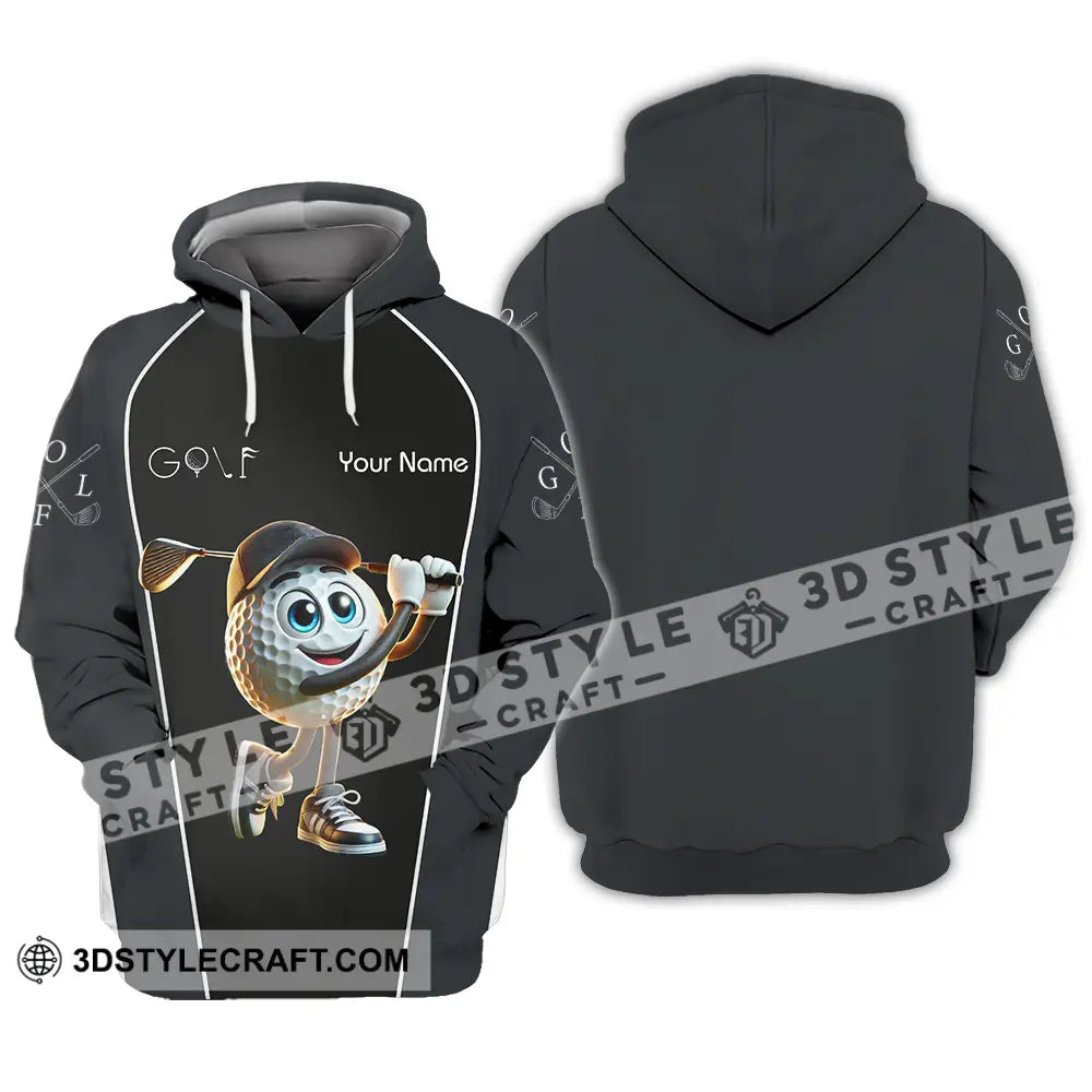 Unisex Shirt - Custom Name Golf Hoodie / S T-Shirt