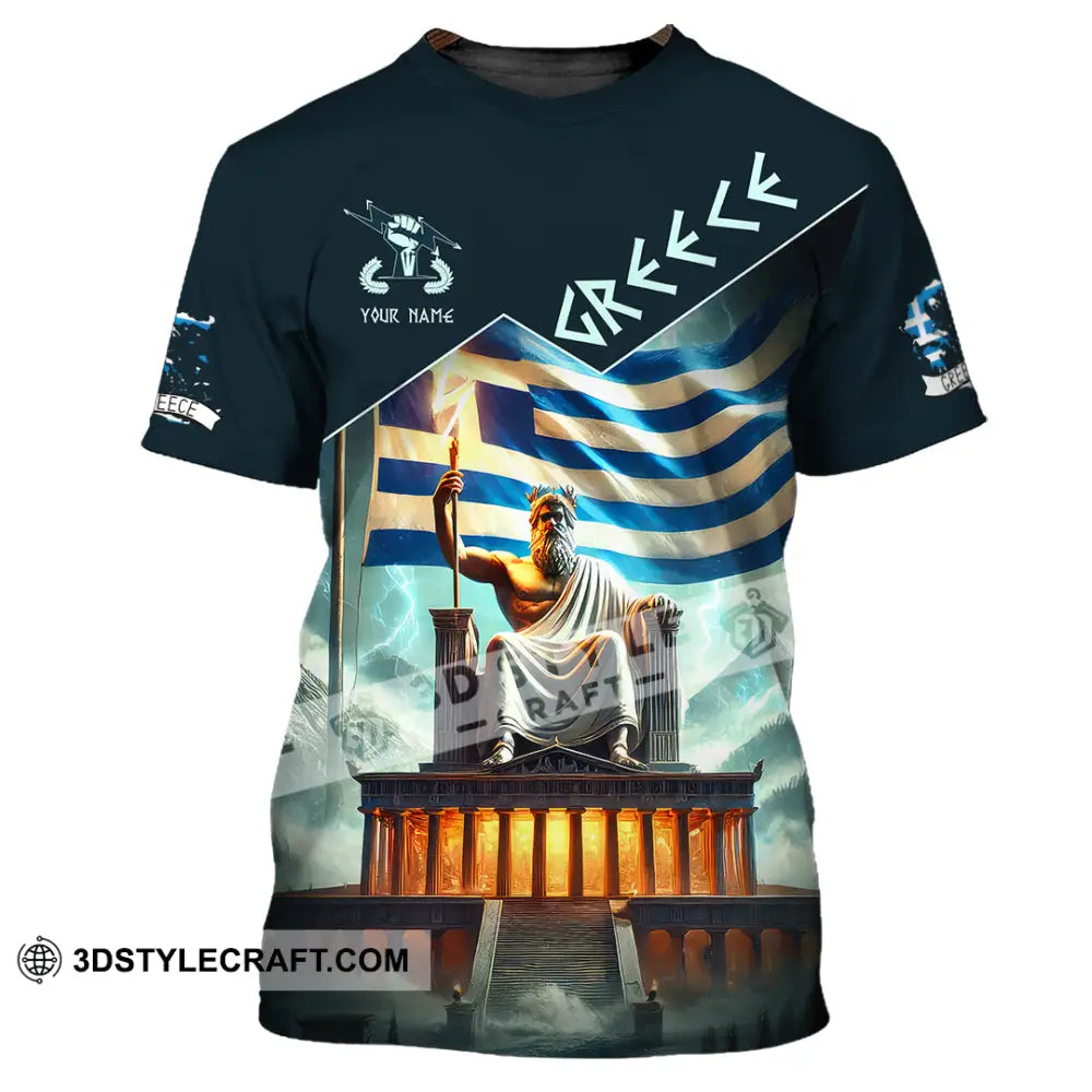 Unisex Shirt Custom Name Greece T-Shirt Lover Gift / S T-Shirt