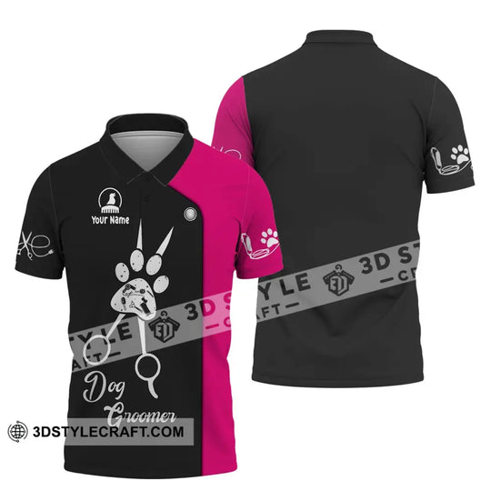 Unisex Shirt, Custom Name Groomer Shirt, Dog Groomer Hoodie, Pet Grooming T-Shirt style option 4