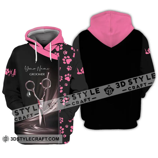 Unisex Shirt - Custom Name Shirt - Groomer Paws Custom Name Shirt style option 2