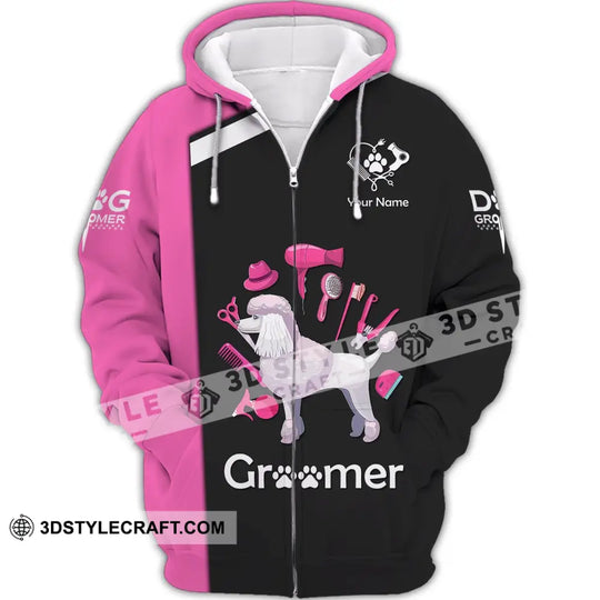 Unisex Shirt, Custom Name Groomer Shirt, Pet Grooming T-Shirt, Dog Grooming Shirts style option 3
