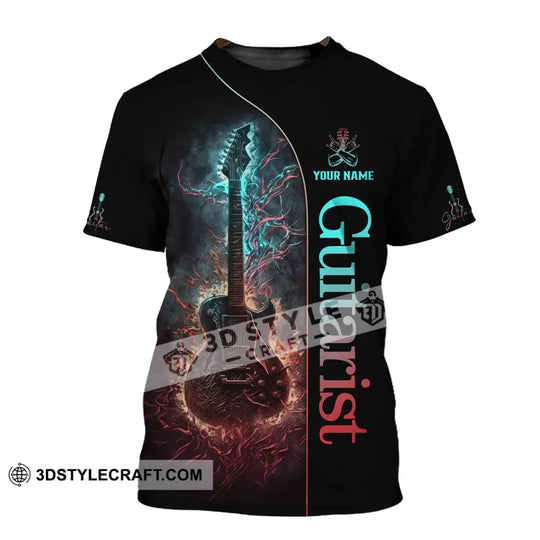 Unisex Shirt, Custom Name Guitarist Shirt, Guitar Lover Gift style option 2