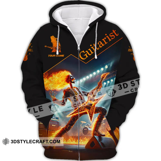 Unisex Shirt, Custom Name Guitarist Shirt, Guitarist Love T-Shirt style option 3