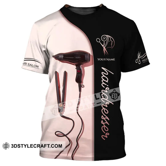 Unisex Shirt, Custom Name Hairdresser Shirt, Baber Shop T-Shirt, Hairstylist Polo Long Sleeve style option 2