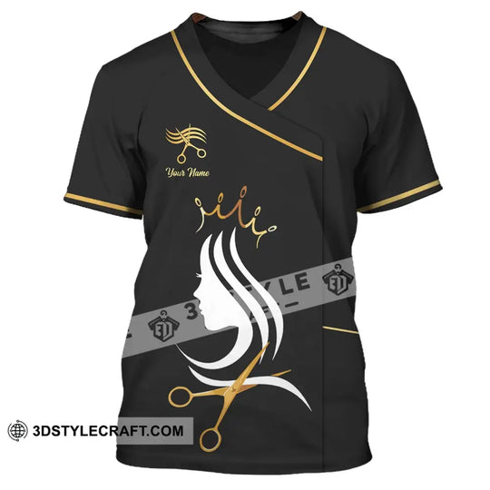 Unisex Shirt - Custom Name Shirt - Hairdresser For Queen style option 2