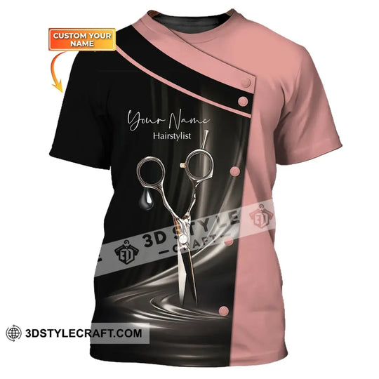 Unisex Shirt, Custom Name Hairstylist Shirt, Hair Stylist T-Shirt, Gift for Hairdresser style option 1