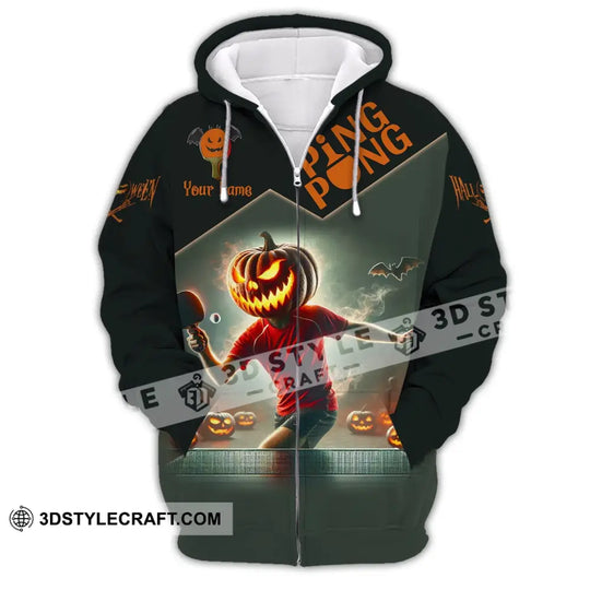 Unisex Shirt, Custom Name Halloween Ping Pong Halloween Shirt, Ping Pong Apparel, Ping Pong Polo Long Sleeve, Ping Pong Love T-Shirt style option 3