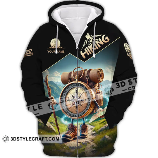 Unisex Shirt, Custom Name Hiking Shirt, Gift for Hiking Lover style option 3