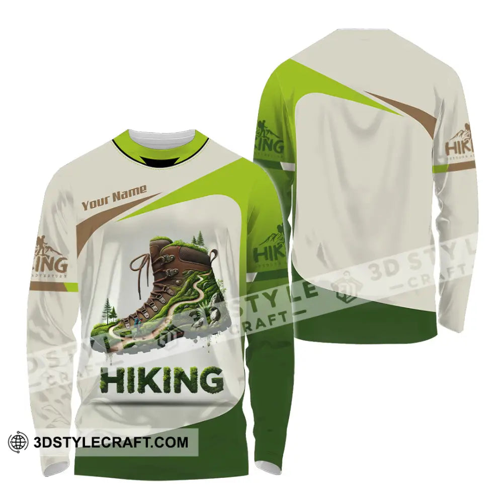 Unisex Shirt Custom Name Hiking Lover Gift Long Sleeve / S T-Shirt