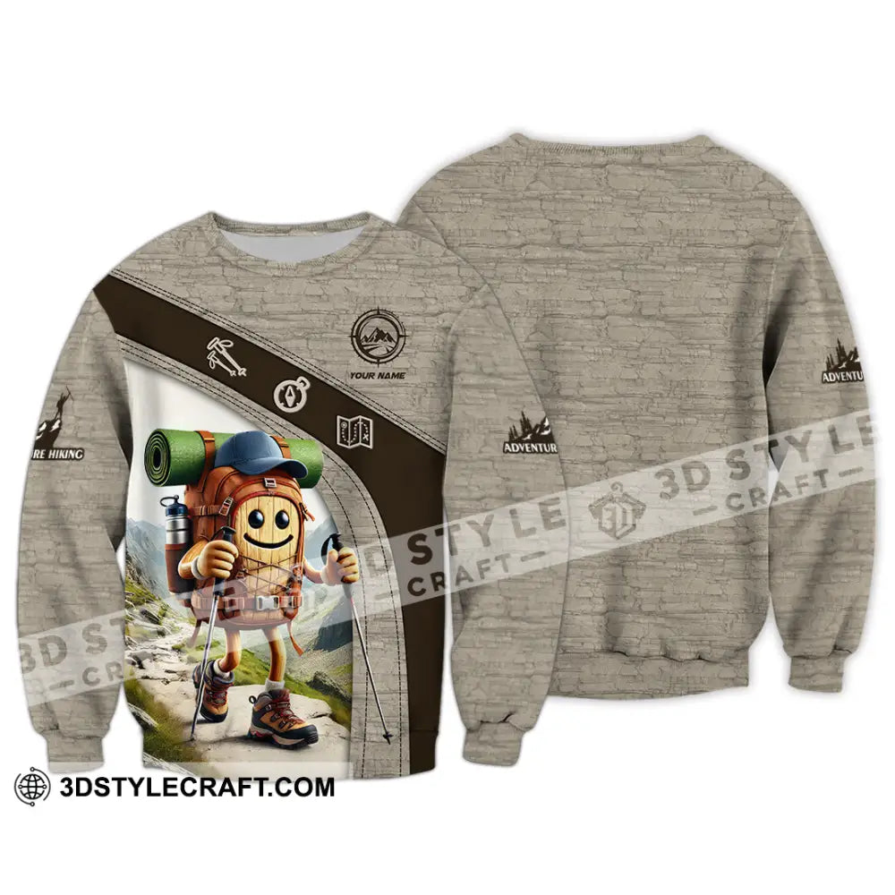 Unisex Shirt Custom Name Hiking Lover Gift Long Sleeve / S T-Shirt