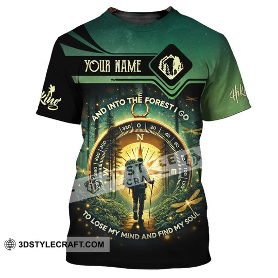 Unisex Shirt, Custom Name Hiking Shirt, Hiking Lover Gift style option 2