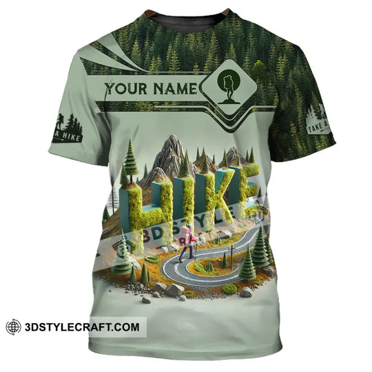 Unisex Shirt, Custom Name Hiking Shirt, Hiking Lover Gift style option 2