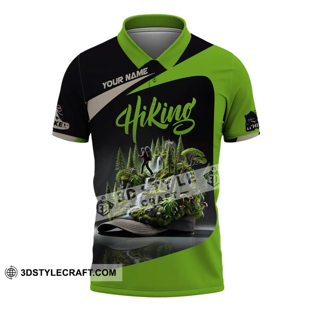 Unisex Shirt Custom Name Hiking Polo Long Sleeve / S T-Shirt