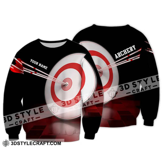Unisex Shirt - Custom Name Hit The Target Archery Shirt style option 4