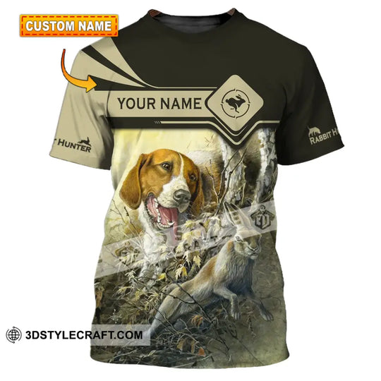 Unisex Shirt - Custom Name Shirt - Hunting Shirt, Hunting Name - Rabbit Hunting Lover style option 1