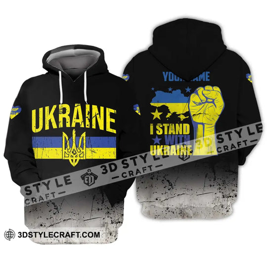 Unisex Shirt - Custom Name I Stand With Ukraine Shirt style option 3