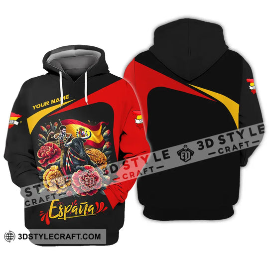 Unisex Shirt - Custom Name Icon Spain Shirt style option 3