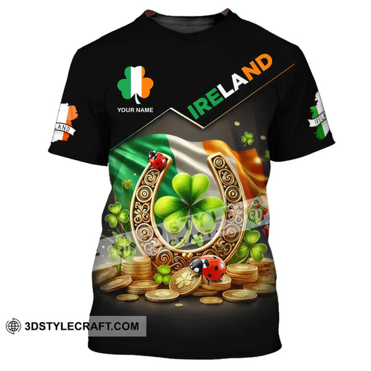 Unisex Shirt, Custom Name Ireland Shirt, Ireland Polo Long Sleeve Shirt style option 2