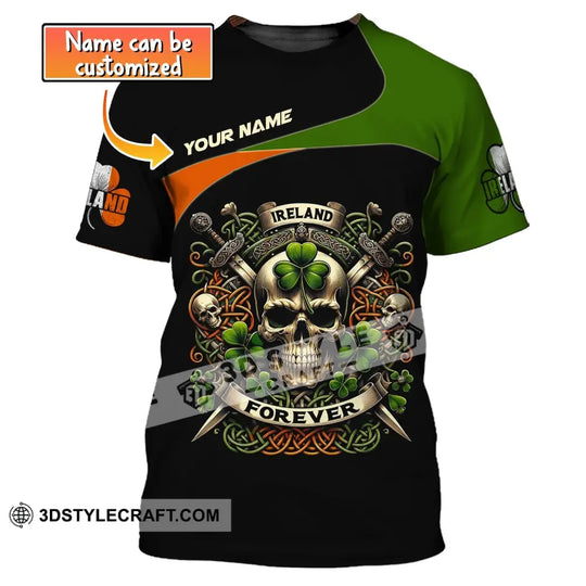 Unisex Shirt, Custom Name Ireland T-Shirt, Ireland Forever, Gift for Irish style option 1