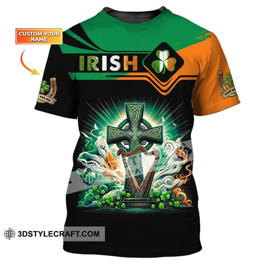 Unisex Shirt, Custom Name Irish T-Shirt, Ireland Hoodie Polo Shirt, Gift for Ireland Lover style option 1