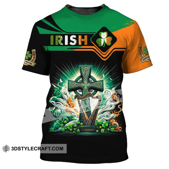 Unisex Shirt, Custom Name Irish T-Shirt, Ireland Hoodie Polo Shirt, Gift for Ireland Lover style option 2