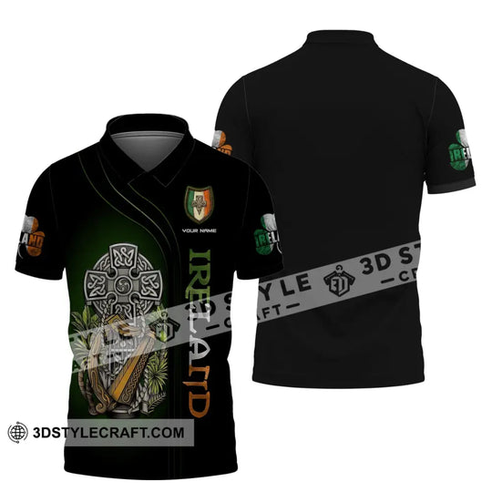 Unisex Shirt, Custom Name Irish T-Shirt, Ireland Hoodie Polo Shirt, Irish Shirt style option 4
