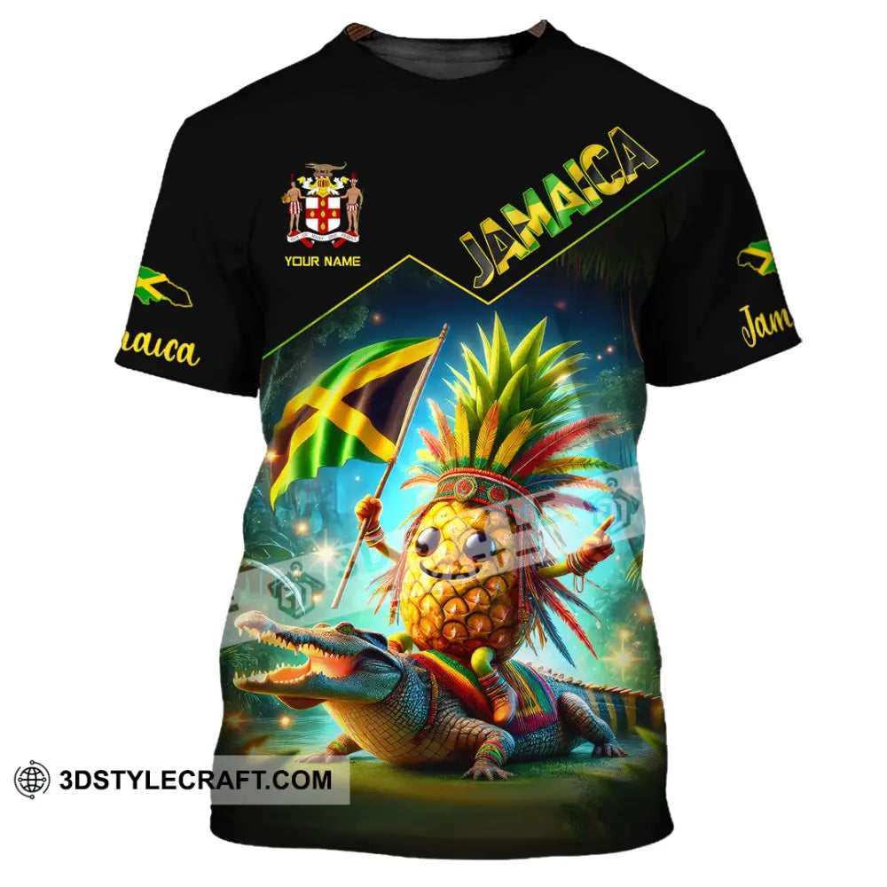 Unisex Shirt Custom Name Jamaica Gift For Lover T-Shirt / S T-Shirt