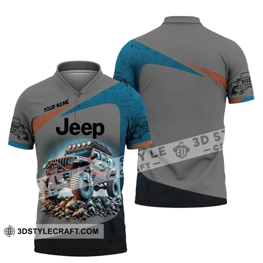 Unisex Shirt, Custom Name Jeep Gladiator Shirt, Jeep  Polo Long Sleeve Shirt style option 4
