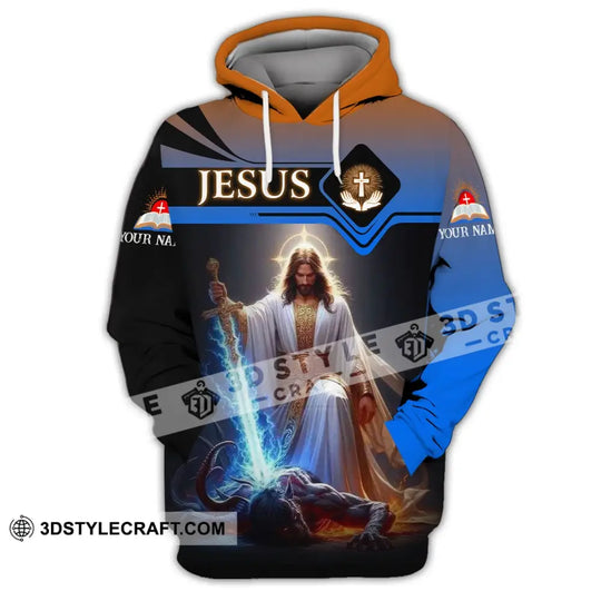 Unisex Shirt - Custom Name Shirt Jesus And Sword style option 2