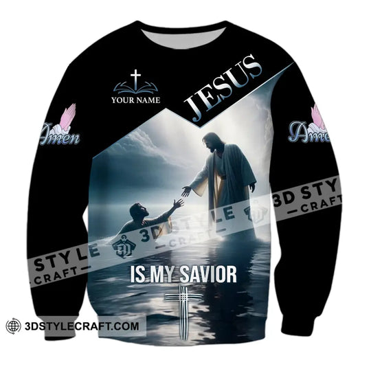 Unisex Shirt - Custom Name Jesus Is My Savior Saving Shirt style option 4