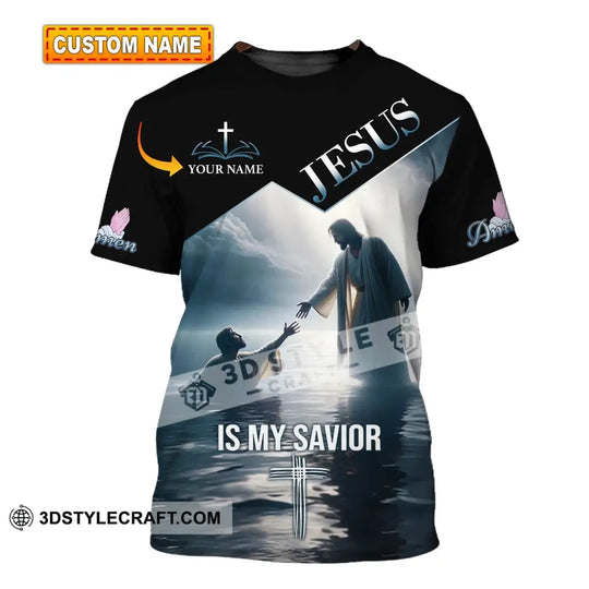 Unisex Shirt - Custom Name Jesus Is My Savior Saving Shirt style option 1
