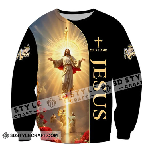 Unisex Shirt - Custom Name Jesus Light Shirt style option 4