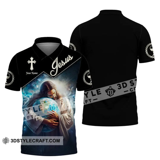 Unisex Shirt, Custom Name Jesus Shirt, Jesus Love Hoodie Shirt Polo Long Sleeve, Gift for Christian style option 4