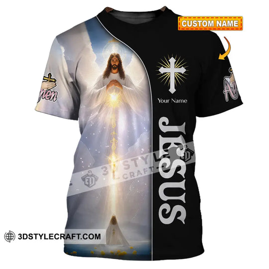 Unisex Shirt, Custom Name Jesus Shirt, Jesus Love Hoodie Shirt Polo Long Sleeve, Gift for Christian style option 1