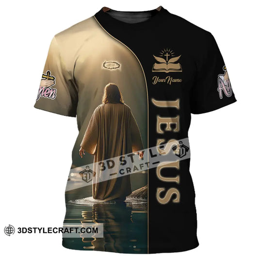 Unisex Shirt, Custom Name Jesus Shirt, Jesus Love Hoodie Shirt Polo Long Sleeve, Gift for Christian style option 2